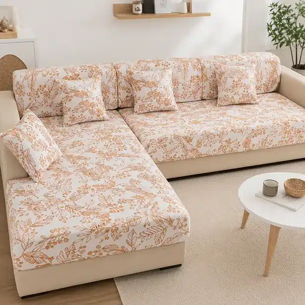 Floral Printed Stretch Sofa Cover Set